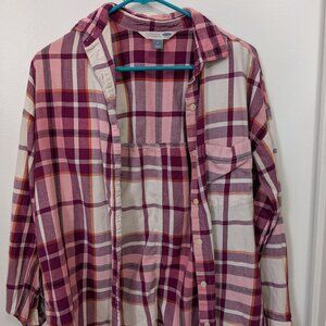 Old Navy The Boyfriend Shirt Flannel